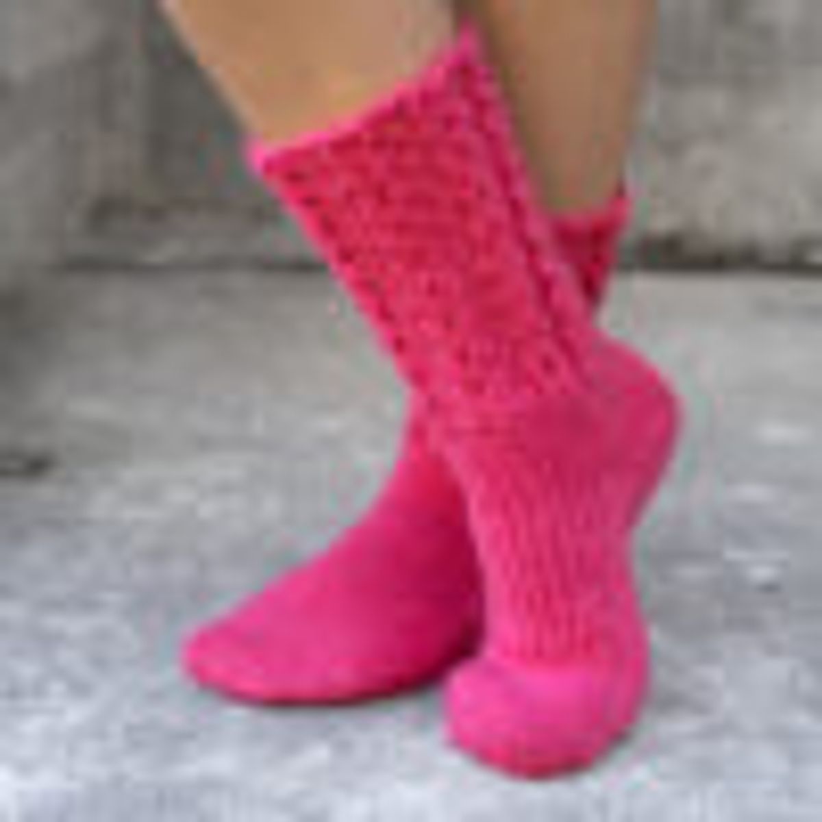 Heimekos sokker Rosa Sløyfe (garnpakke) – norsk | english