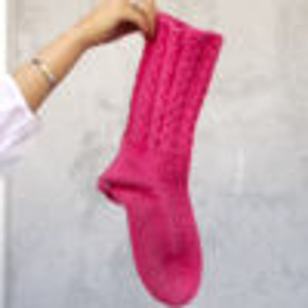 Heimekos sokker Rosa Sløyfe (garnpakke) – norsk | english